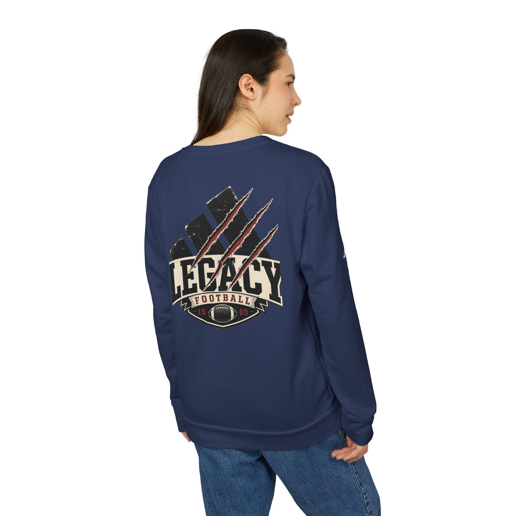 Adidas® x Trigger® Unisex Fleece Crewneck Football Legacy Sweatshirt
