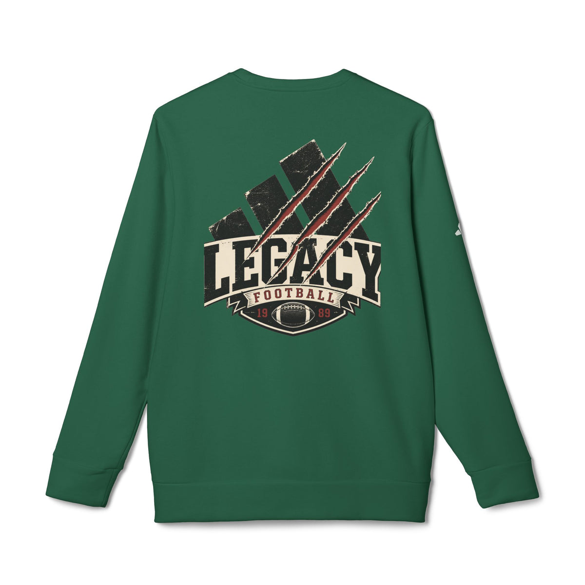 Adidas® x Trigger® Unisex Fleece Crewneck Football Legacy Sweatshirt