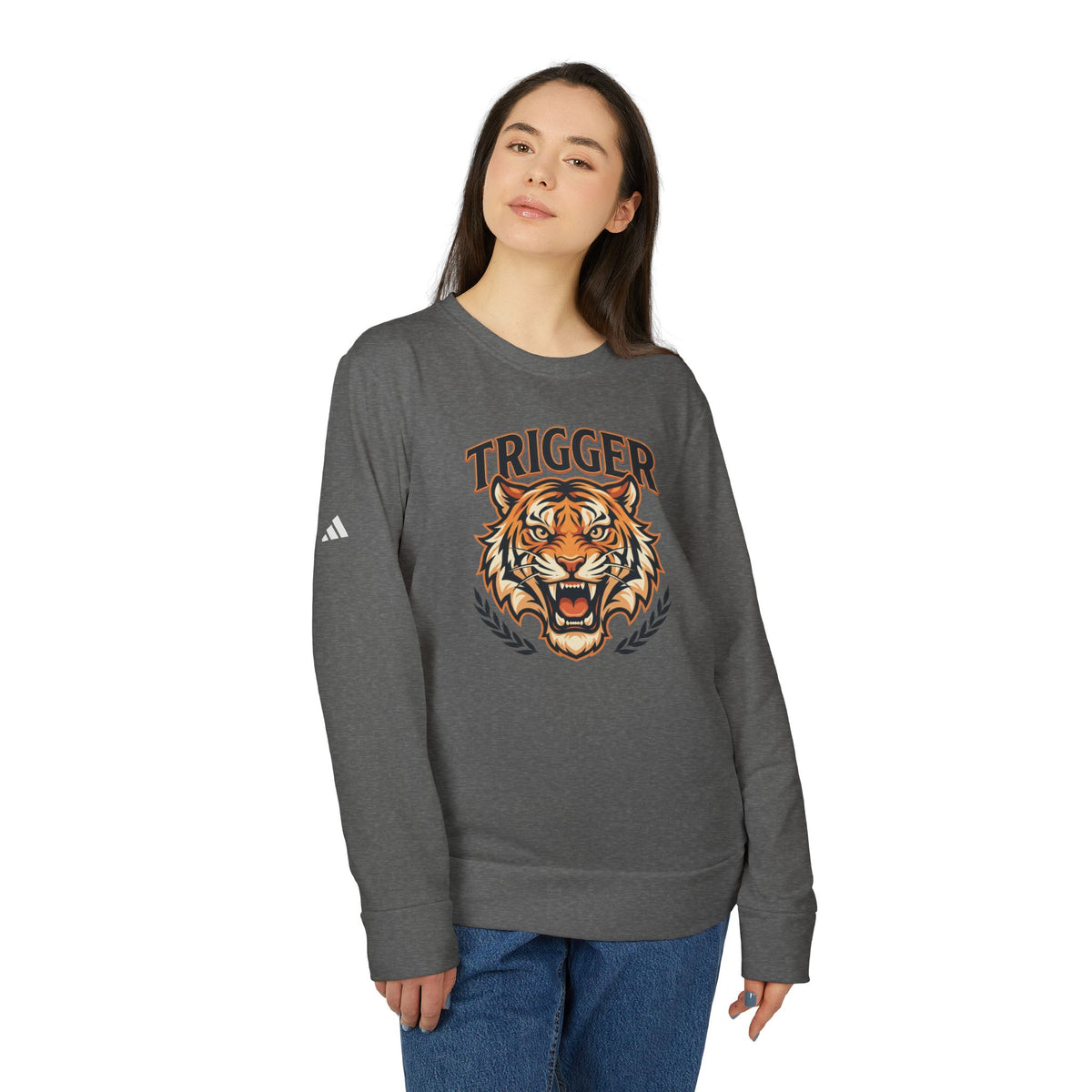 Adidas® x Trigger® Fleece Crewneck Sweatshirt