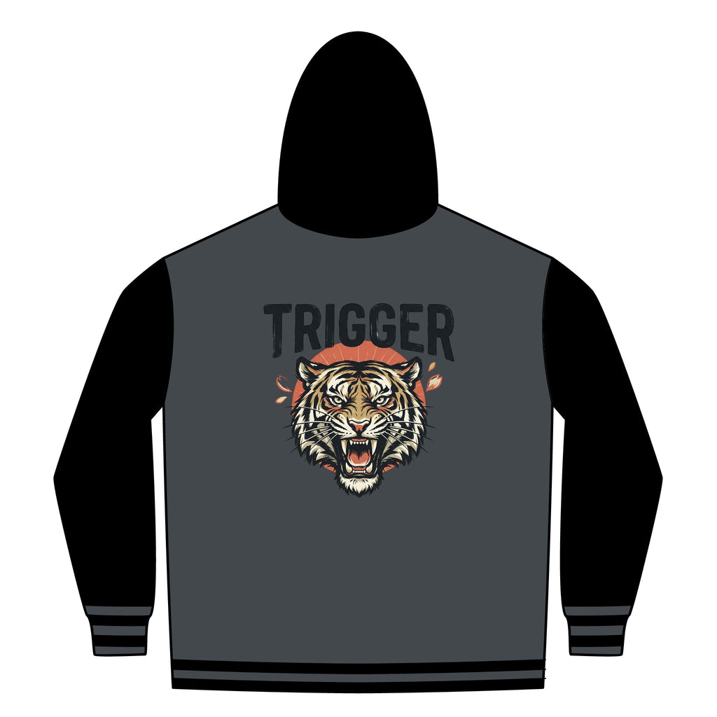 TRIGGER Unisex Heavyweight Varsity Full-Zip Hooded Sweatshirt