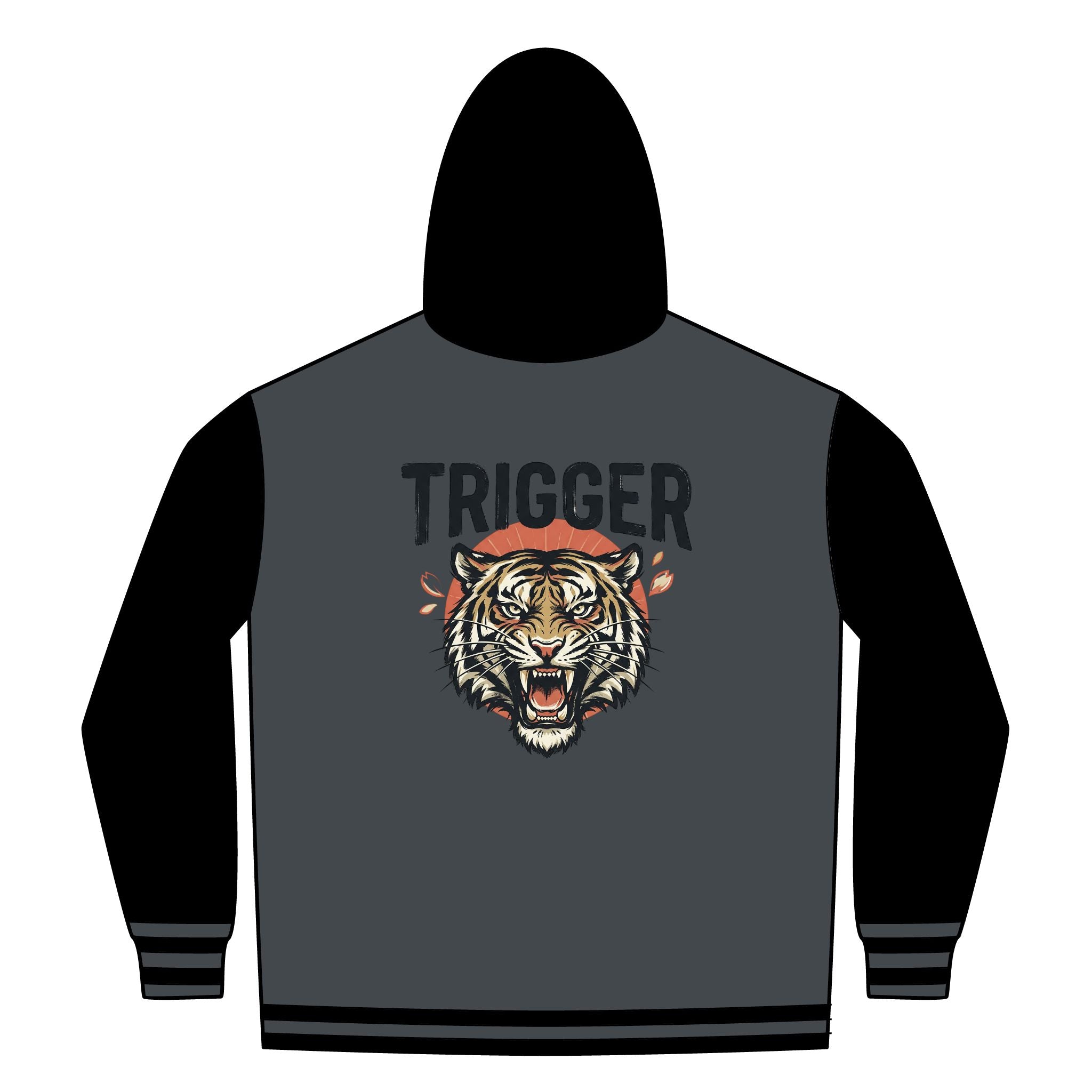 TRIGGER Unisex Heavyweight Varsity Full-Zip Hooded Sweatshirt