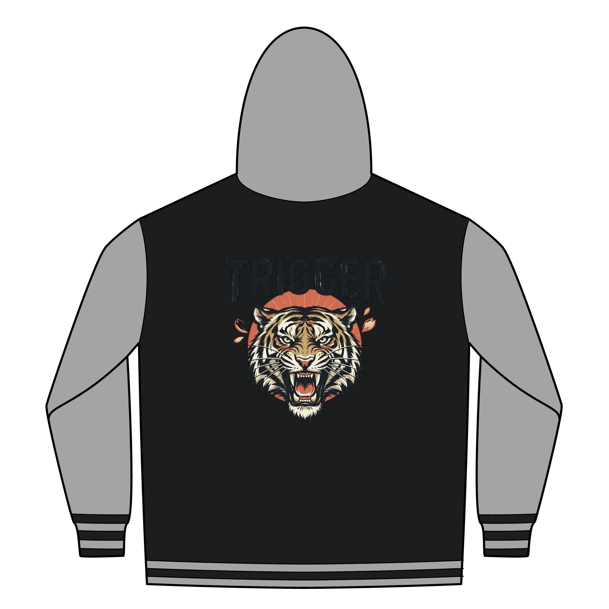 TRIGGER Unisex Heavyweight Varsity Full-Zip Hooded Sweatshirt