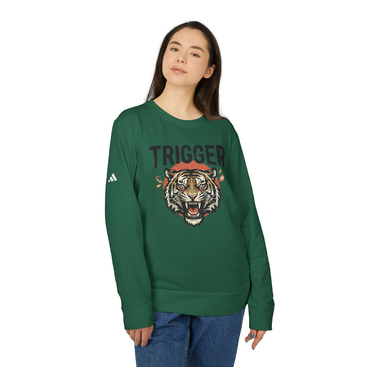 Adidas® x Trigger®  Unisex Fleece Crewneck Sweatshirt