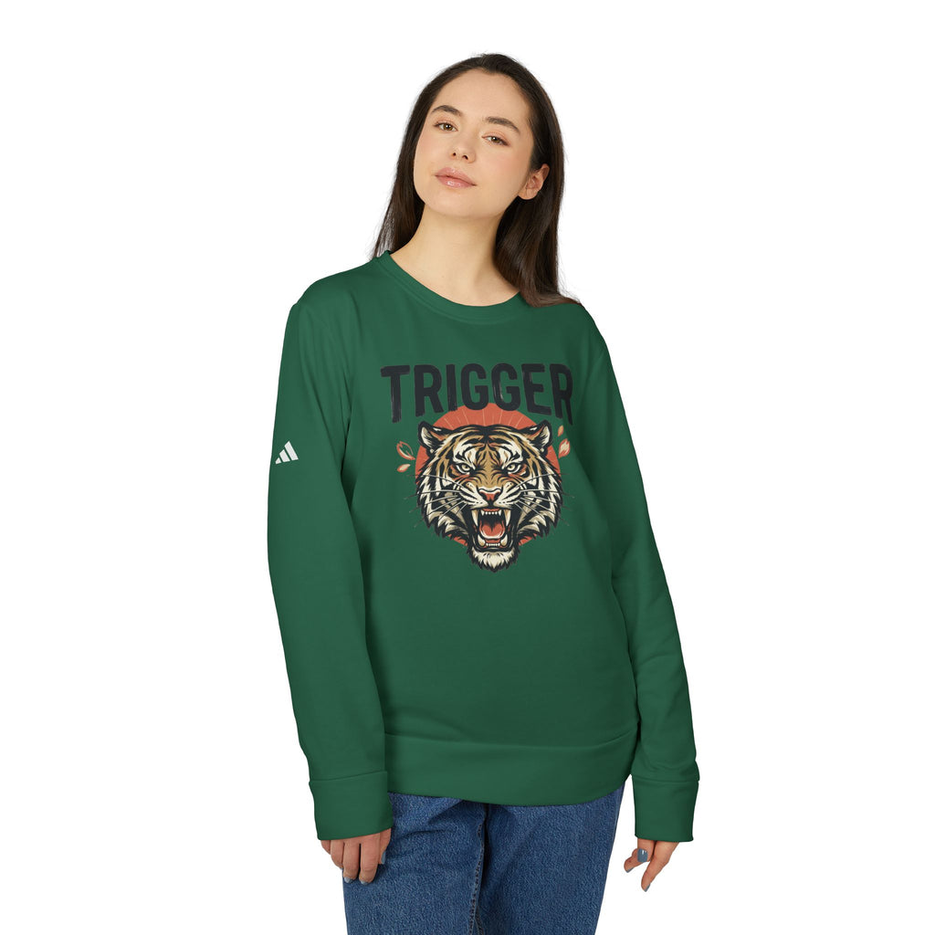 Adidas® x Trigger® Unisex Fleece Crewneck Football Legacy Sweatshirt