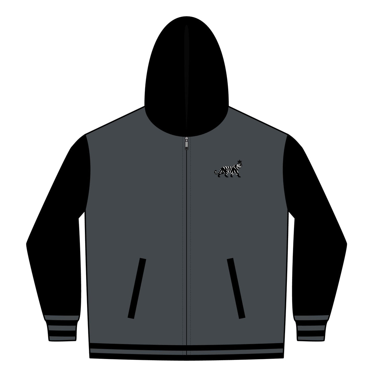 TRIGGER Unisex Heavyweight Varsity Full-Zip Hooded Sweatshirt