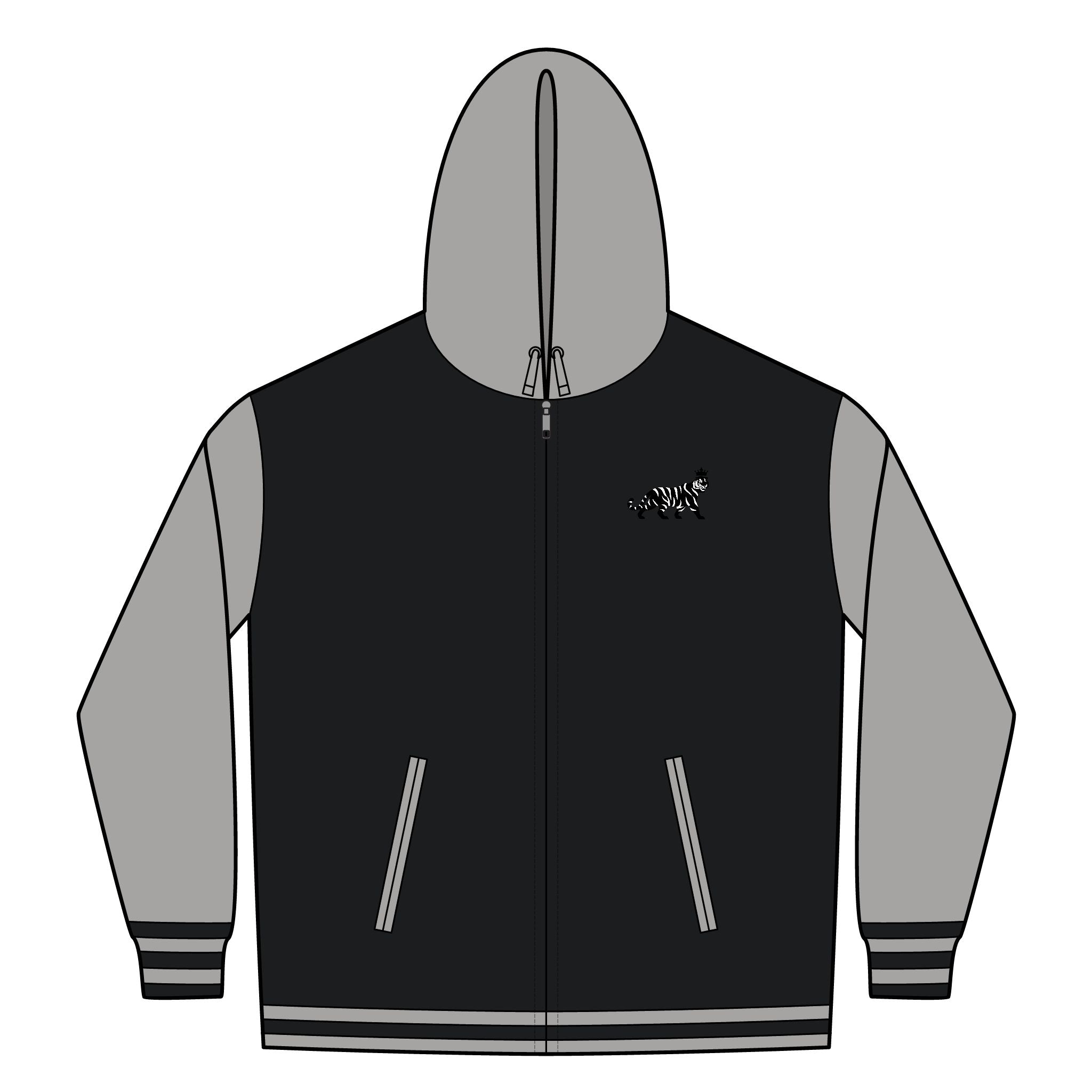 TRIGGER Unisex Heavyweight Varsity Full-Zip Hooded Sweatshirt