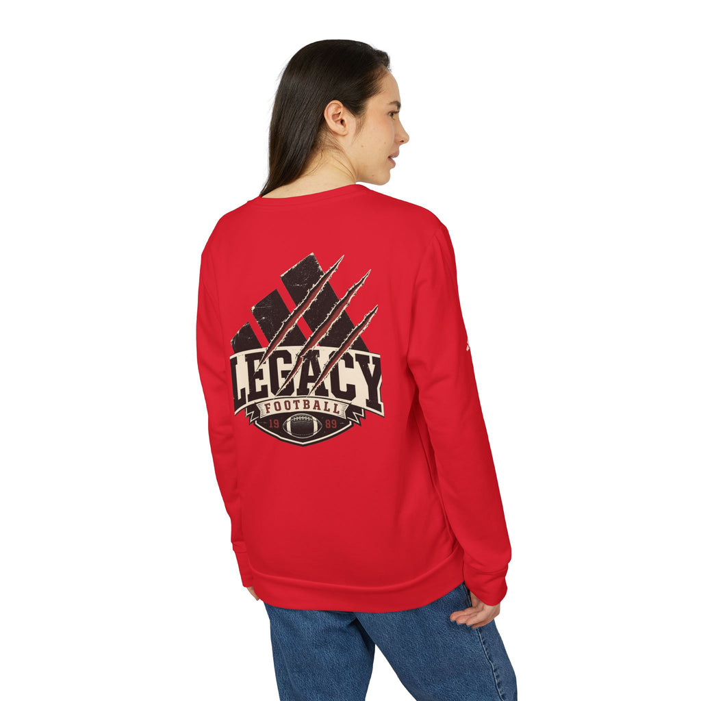 Adidas® x Trigger® Unisex Fleece Crewneck Football Legacy Sweatshirt