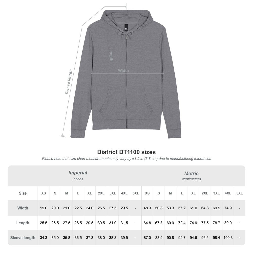 District® Unisex Jersey Full-Zip Hoodie