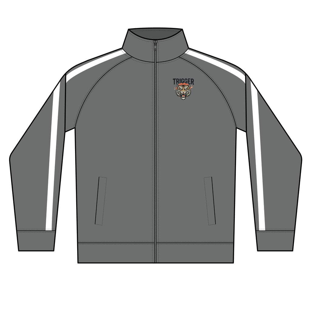 Trigger Men's Lightweight Poly-Tech Full-Zip Track Jacket