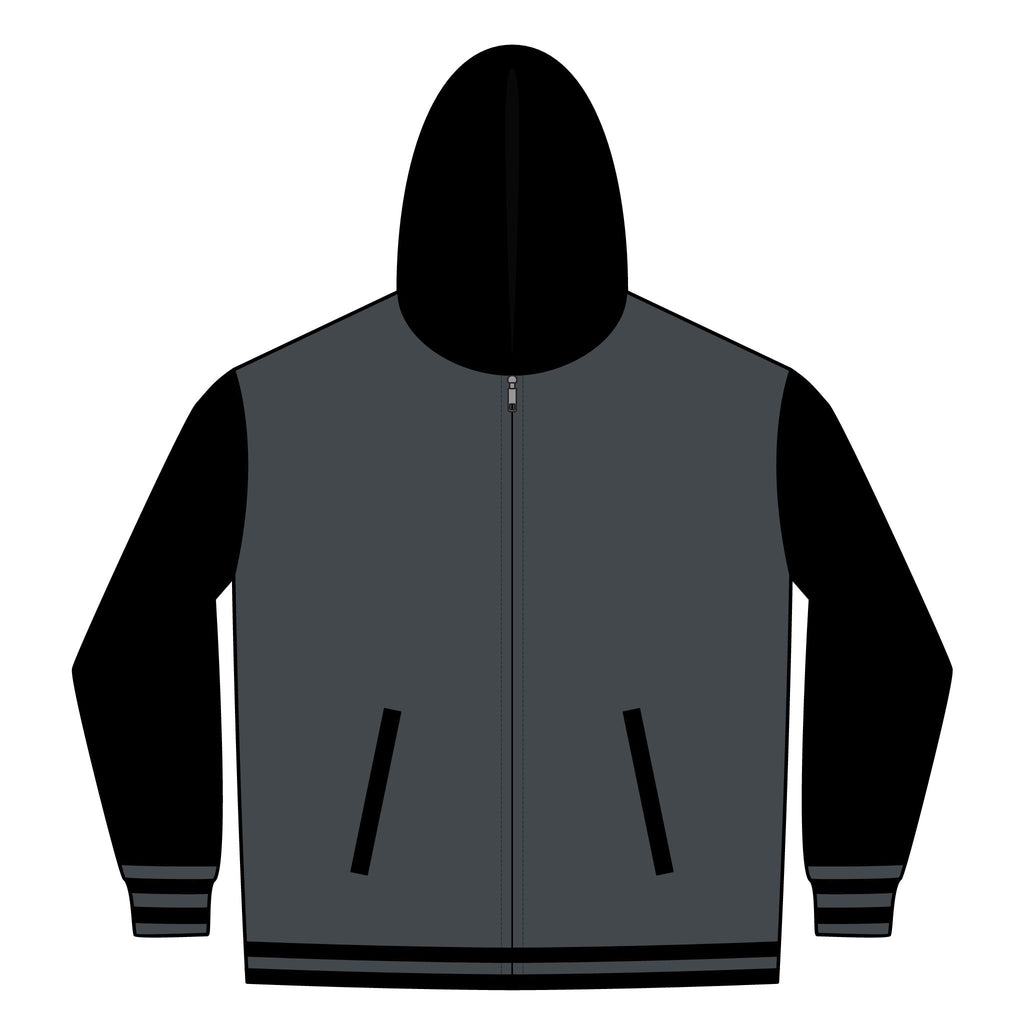 TRIGGER Unisex Heavyweight Varsity Full-Zip Hooded Sweatshirt