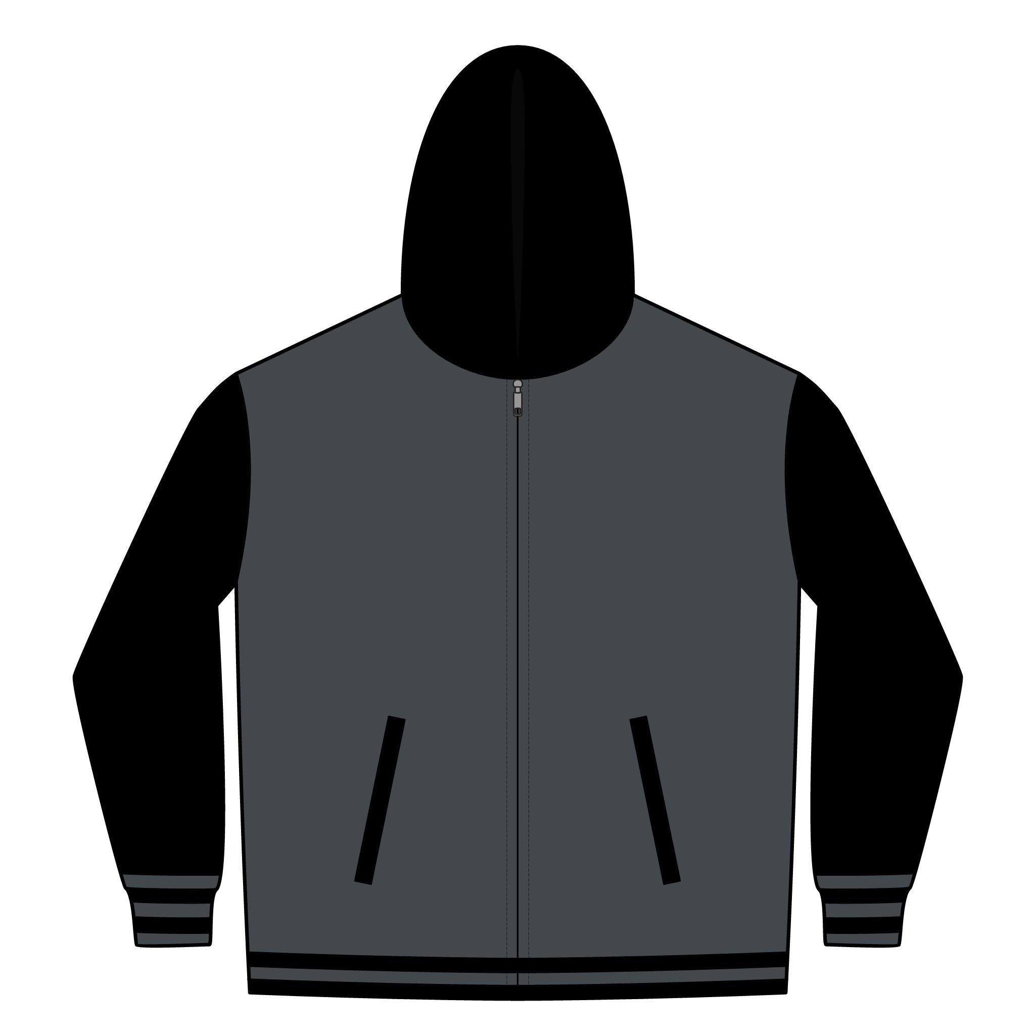 TRIGGER Unisex Heavyweight Varsity Full-Zip Hooded Sweatshirt