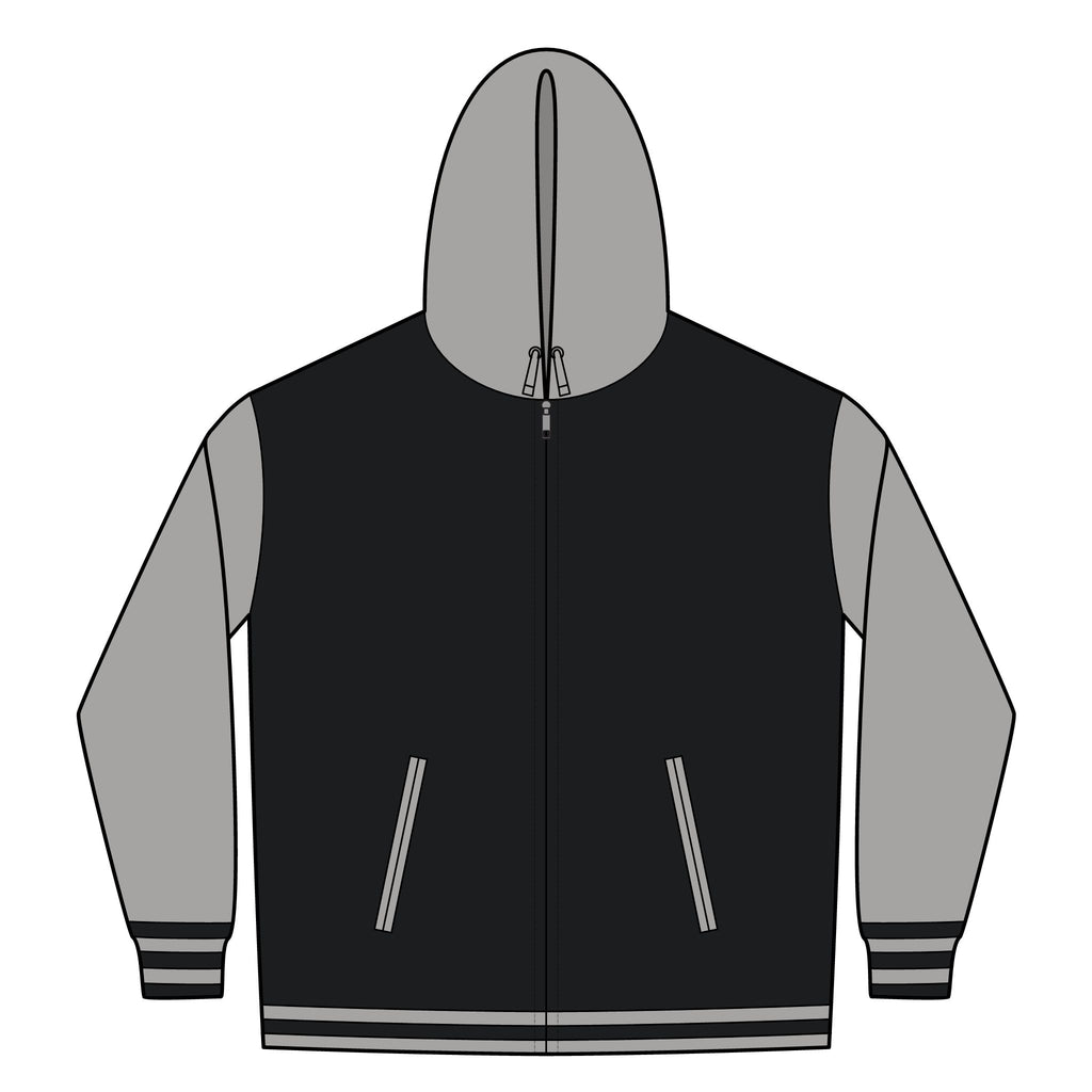 TRIGGER Unisex Heavyweight Varsity Full-Zip Hooded Sweatshirt