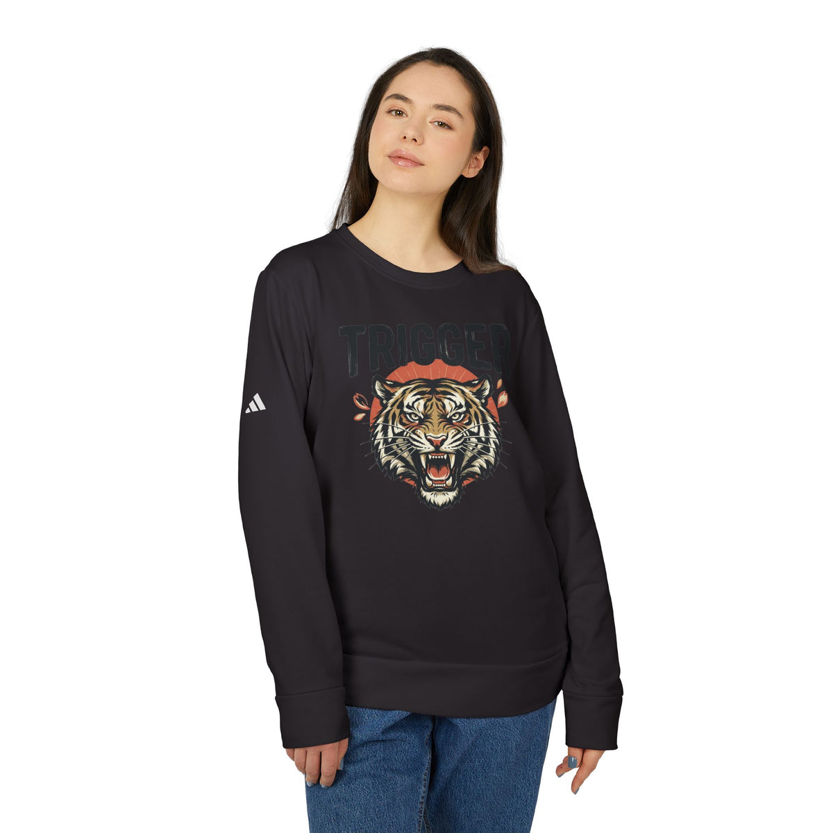 Adidas® x Trigger® Unisex Fleece Crewneck Football Legacy Sweatshirt
