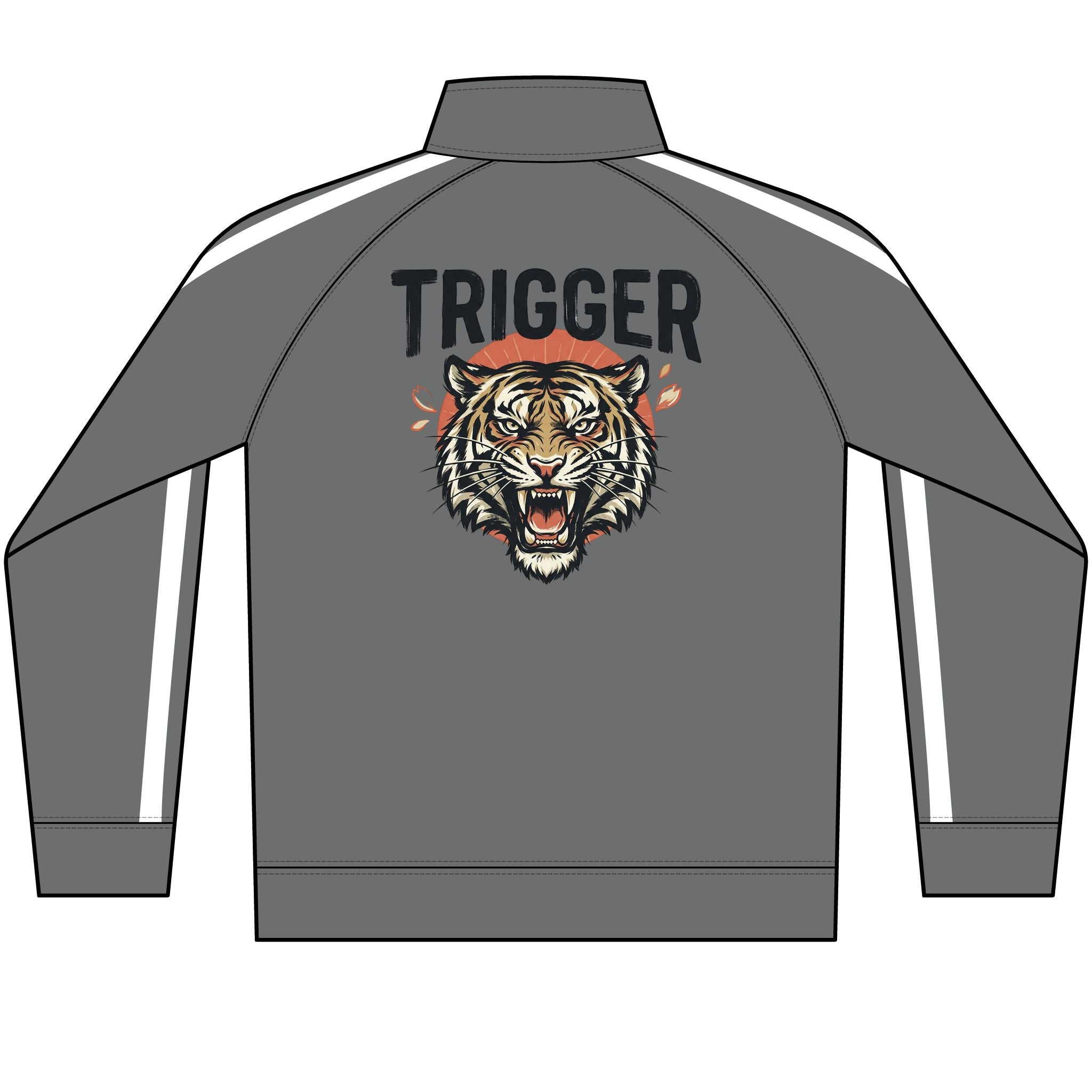 Trigger Men's Lightweight Poly-Tech Full-Zip Track Jacket