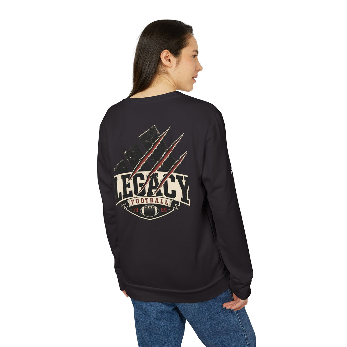 Adidas® x Trigger® Unisex Fleece Crewneck Football Legacy Sweatshirt