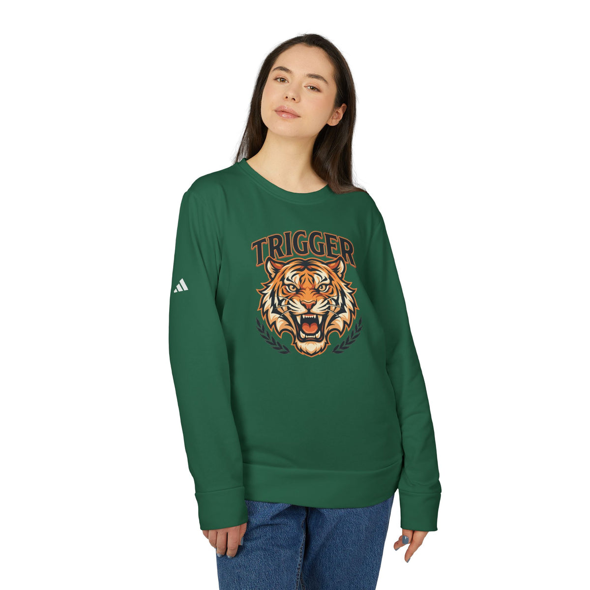 Adidas® x Trigger® Fleece Crewneck Sweatshirt